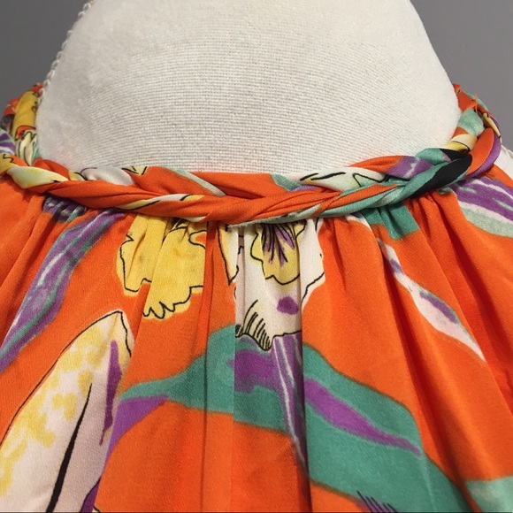 Floral Braided Halter Dress - Picture 4 of 5